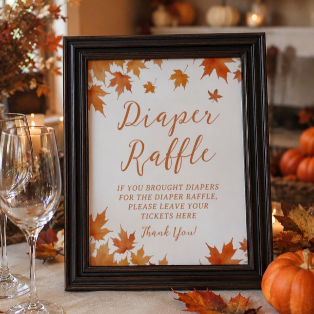 Fall Baby Duwer Diaper Raffle Poster (Von Creator hochgeladen)