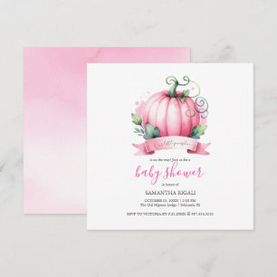 Fall Baby Duwer Einladungen Kleine Pumpkin Girl