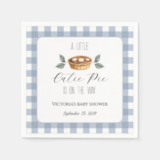 Fall Baby Shower Napkins, Little Cutie Pie Napkins Serviette