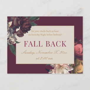 Fall Back Business Realtor Mailer Postkarte