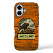 Fall Bald Eagle Wood Grain Case-Mate iPhone