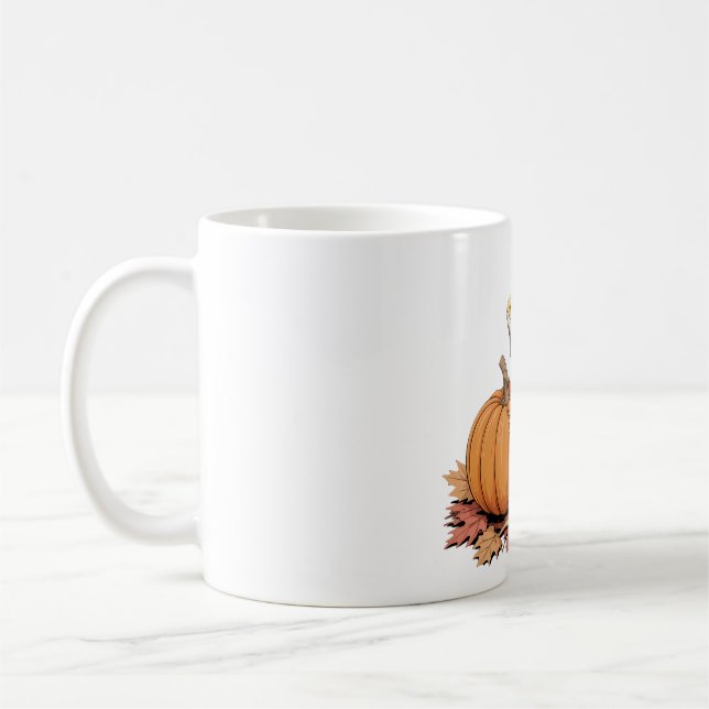 Fall Bartan Dragon mit Pumpkin Art Kaffeetasse (Links)