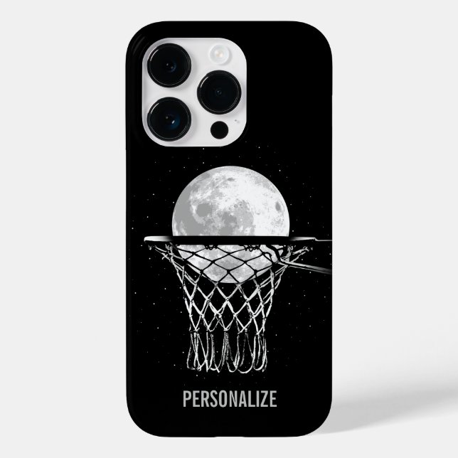 Fall Basketball Moon Case-Mate iPhone 14 Pro Hülle (Rückseite)