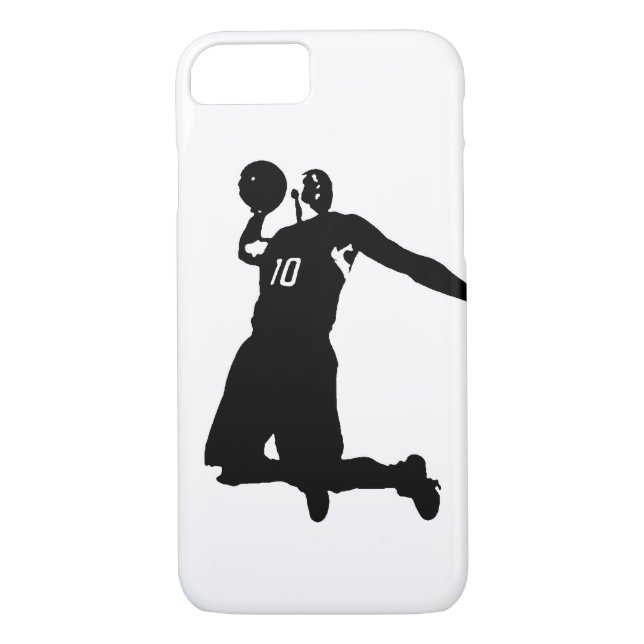 Fall Basketball Player Silhouette iPhone 7 Case-Mate iPhone Hülle (Rückseite)