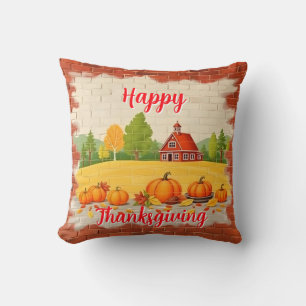Fall Beautiful Trendy Happy Thanksgiving Kissen