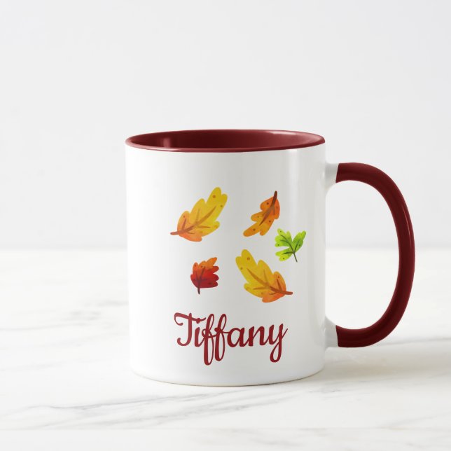 Fall Beauty Blätter Tasse (Rechts)