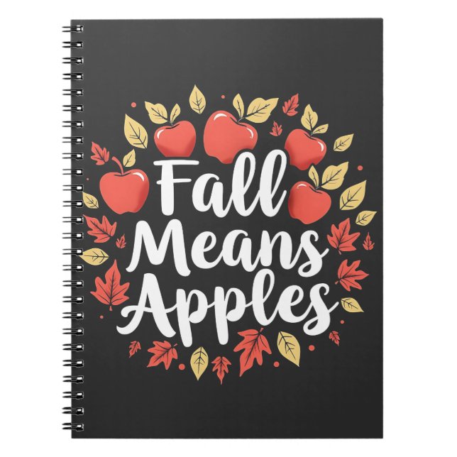 Fall bedeutet Apple Picking Saison Herbst Herbst Notizblock (Vorderseite)