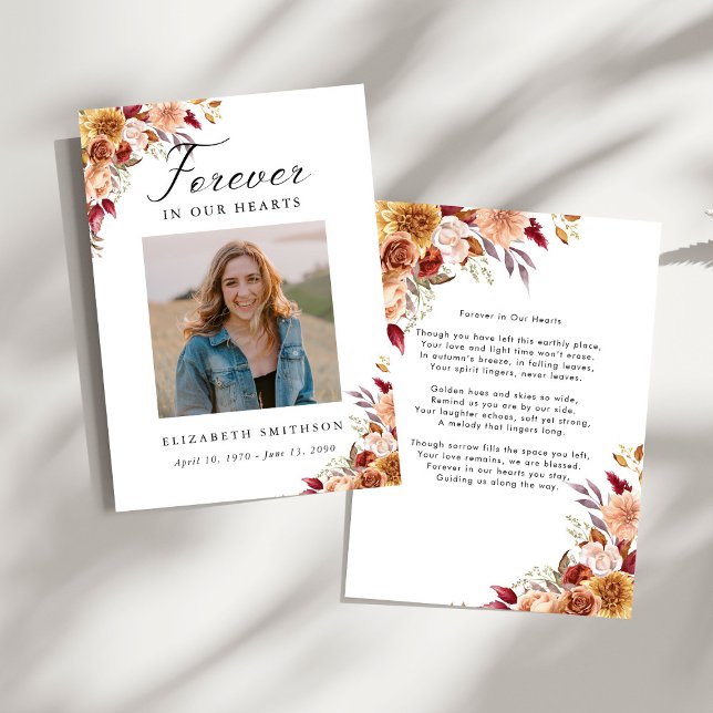 Fall Beerdigung für immer in unserem Herzen Gedich (Von Creator hochgeladen)