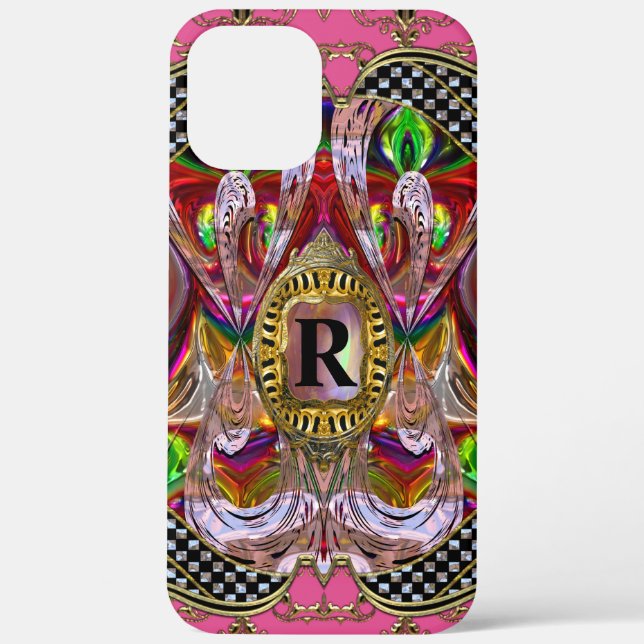 Fall Bella FunHouse Monogram Case-Mate iPhone Hülle (Rückseite)