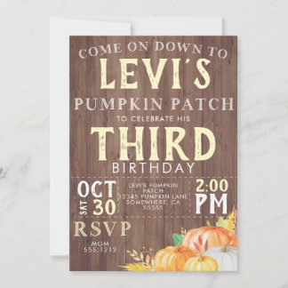 FALL BIRTHDAY INVITE EINLADUNG