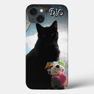 Fall "Black Cat and Stuffed Dog Case-Mate iPhone" iPhone Hülle