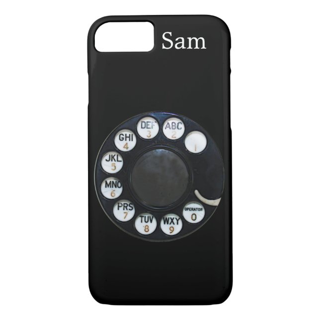Fall Black Rotary Dial iPhone 7 Case-Mate iPhone Hülle (Rückseite)