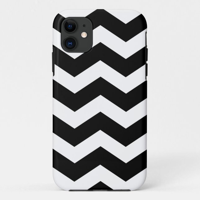 Fall "Black & White Zickzack Case Mate iPhone 5" (Rückseite)