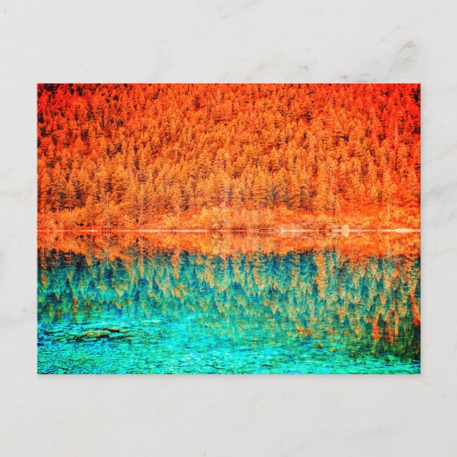 Fall-Blattkarte Postkarte (Vorderseite)