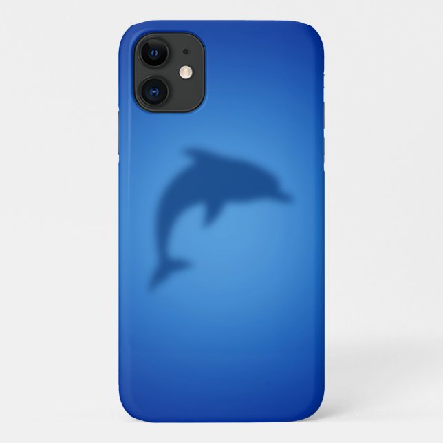 Fall Blue Delphin Case-Mate iPhone Hülle (Rückseite)