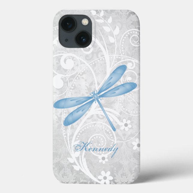 Fall Blue Dragonfly Personalisiert Case-Mate iPhon iPhone Hülle (Rückseite)