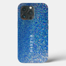Fall Blue Glitzer Individuelle Name Case-Mate iPho