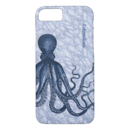 Fall Blue Octopus iPhone 7 Case-Mate iPhone Hülle