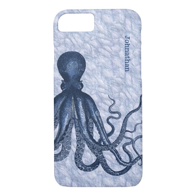 Fall Blue Octopus iPhone 7 Case-Mate iPhone Hülle (Rückseite)