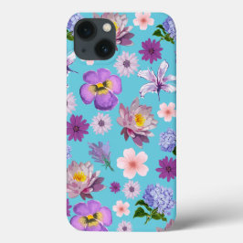 Fall Blue und Lila floral iPhone Case-Mate iPhone Hülle