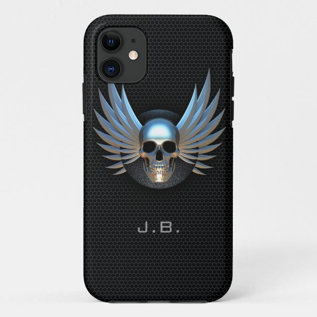 Fall Blue Winged Skull iPhone 5 Case-Mate iPhone Hülle (Rückseite)