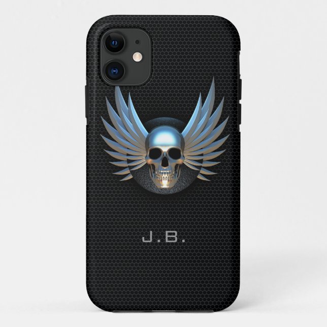 Fall Blue Winged Skull iPhone 5 Case-Mate iPhone Hülle (Rückseite)