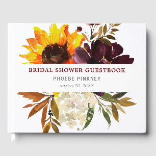 Fall-Blume-Brautparty Gästebuch