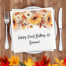 Fall Blume Party Napkins