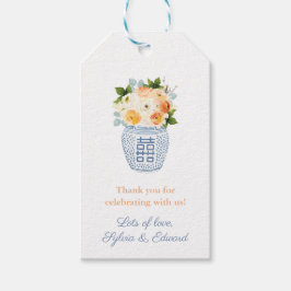 Fall Blume Pumpkin White Greece Key Baby Dusche Geschenkanhänger