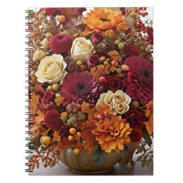 Fall Blume Spiral Foto Notebook Notizblock