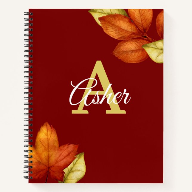 Fall Blume SpiralNotebook Notizbuch (Vorderseite)
