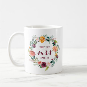 Fall-Blumen-Hochzeits-Planungs-Frau Coffee Mug Kaffeetasse