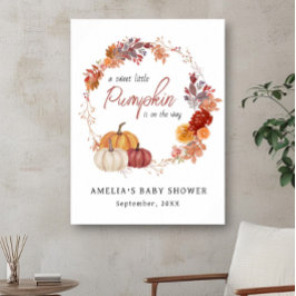 Fall Boho Pumpkin Baby Dusche Poster