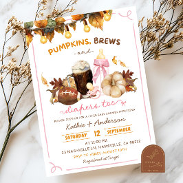 Fall Boho Pumpkins zu Co-ed Baby Dusche Einladung