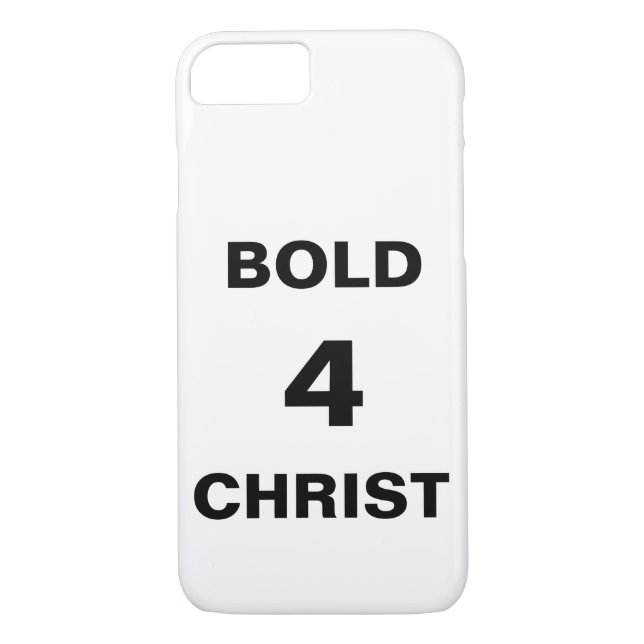 Fall "Bold4Christ" Apple iPhone 8/7 Case-Mate iPhone Hülle (Rückseite)