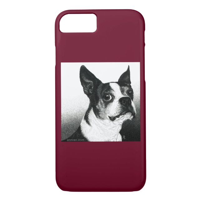 Fall Boston Terrier iPhone 7 - "Boston Style" Case-Mate iPhone Hülle (Rückseite)
