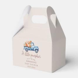 Fall Boy Baby Dusche Blue Pumpkin Truck Geschenkschachtel