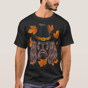 Fall Boykin Spaniel Pilgrim Erntedank T-Shirt