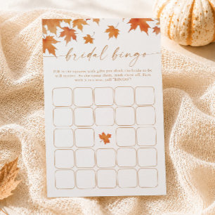 Fall Brautparty Bingo Game