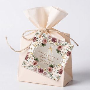 Fall-Brautparty Flora-Geschenk-Tag Geschenkanhänger