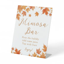 Fall Brautparty Mimosa Bar