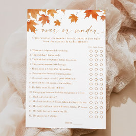 Fall Brautparty Over oder Under Game