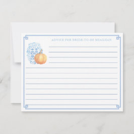 Fall Brautparty Pumpkin-Ratschlag für die Bride Ca Einladung