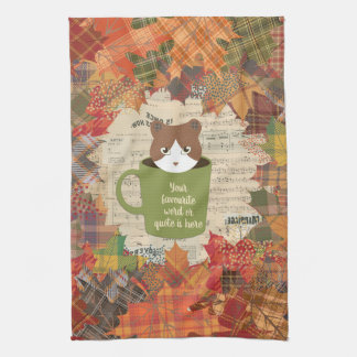 Fall Break Cat Geschirrtuch