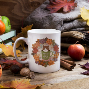 Fall Break Cat Jumbo-Tasse