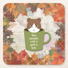 Fall Break Cat Untersetzer