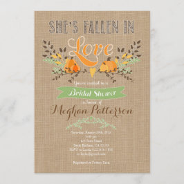 Fall Bridal Dusche Einladung mit Pumpkin