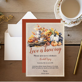 Fall Bridal Tee Party Sonnenblume Einladung