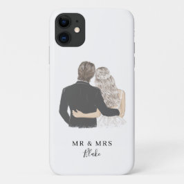 Fall Bride and Groom Illustration Case-Mate iPhone Case-Mate iPhone Hülle