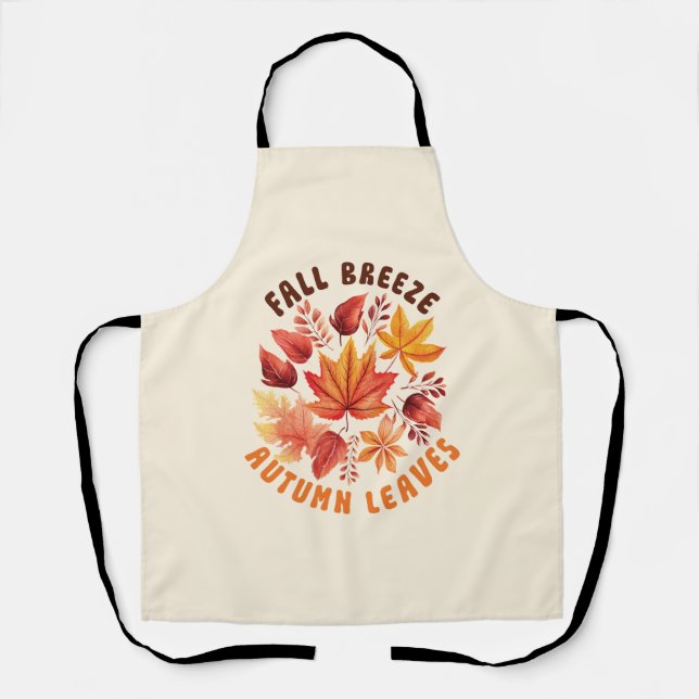 Fall Brise, Herbst Blätter - Whimsischer Fall Schürze (Vorderseite)